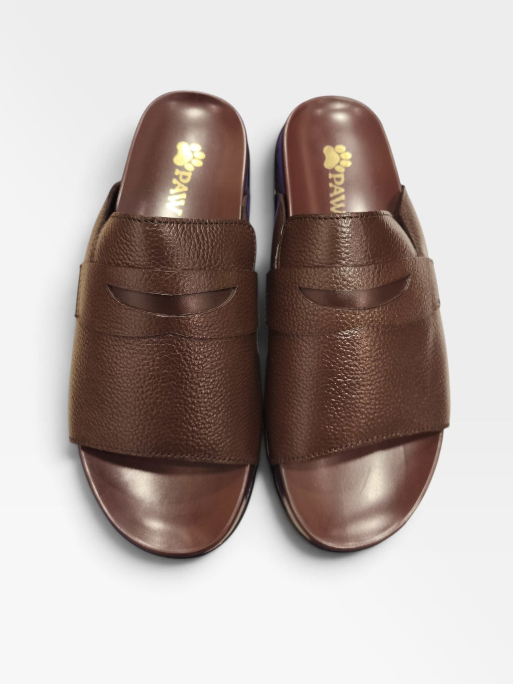 Paw Leather Slippers -K2613