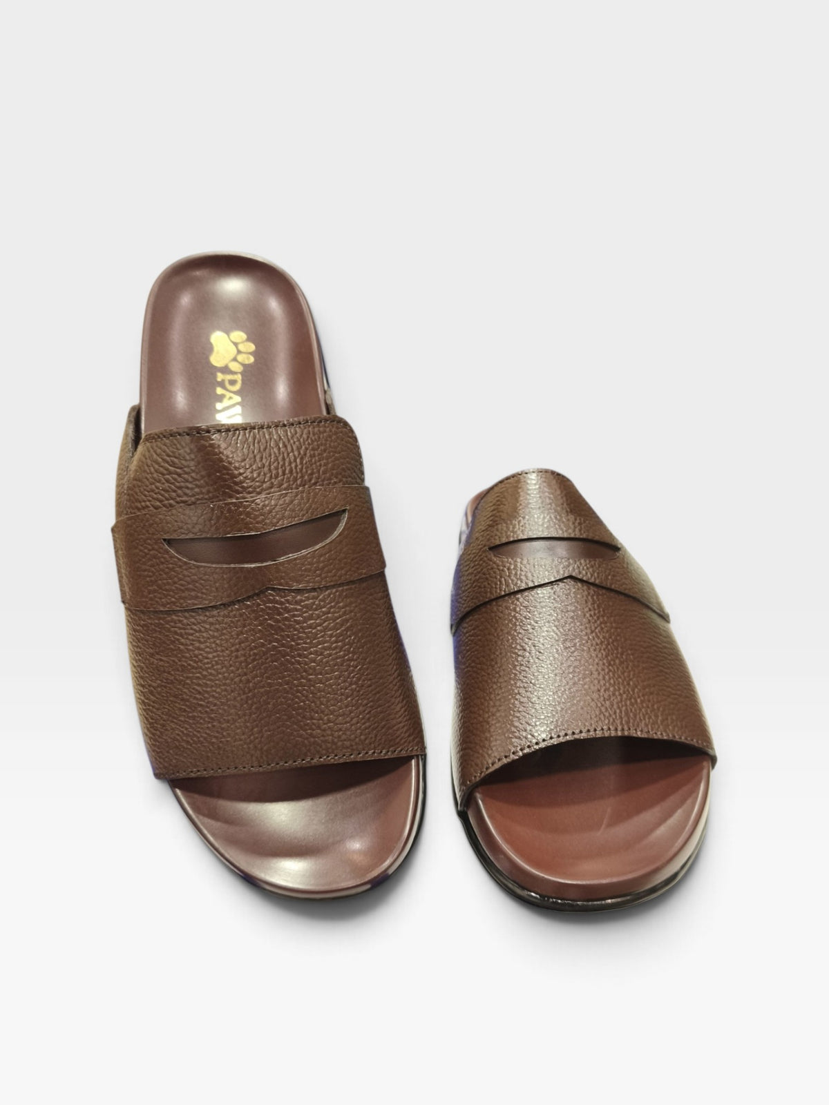 Paw Leather Slippers -K2613