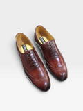 StacyAdams Hand Crafted Brogue Leather Shoes-S9243