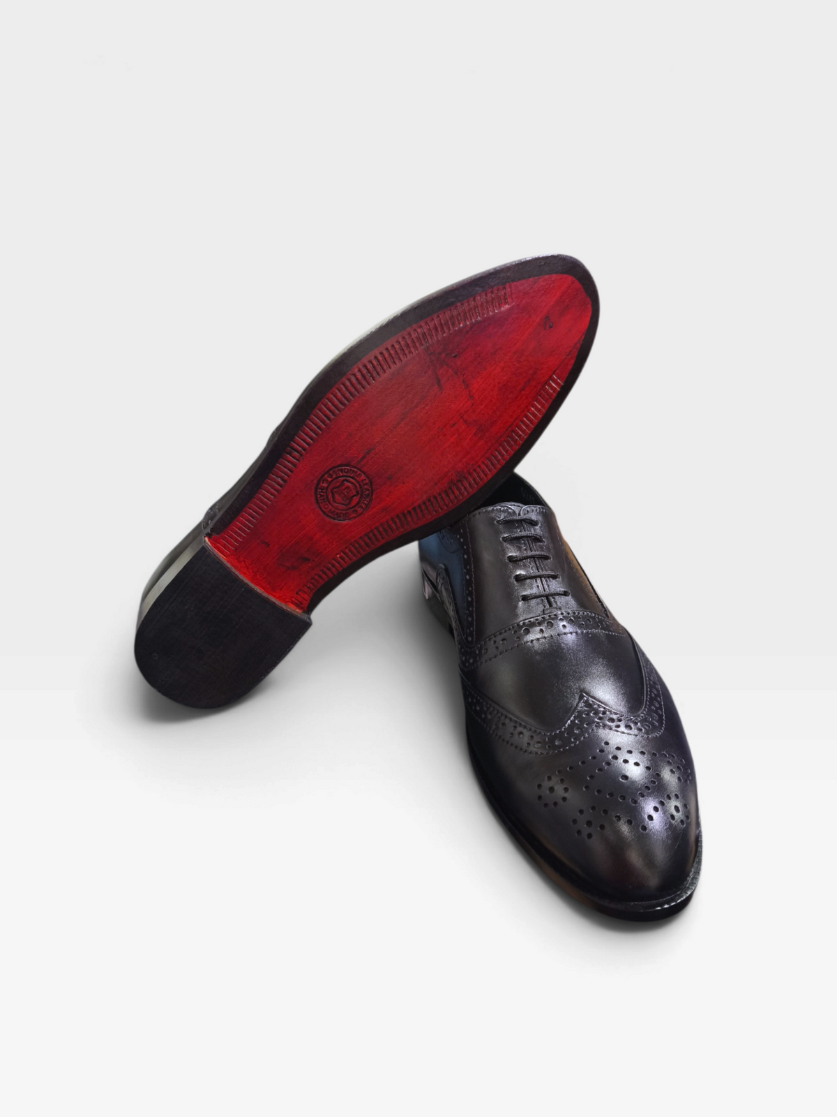 StacyAdams Hand Crafted Brogue Leather Shoes-S9243