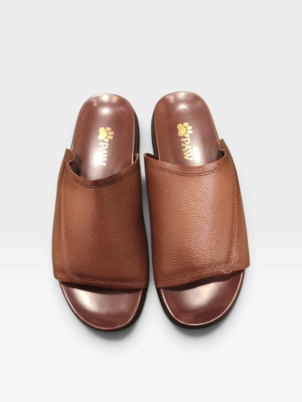 Paw Leather Slippers -K3906