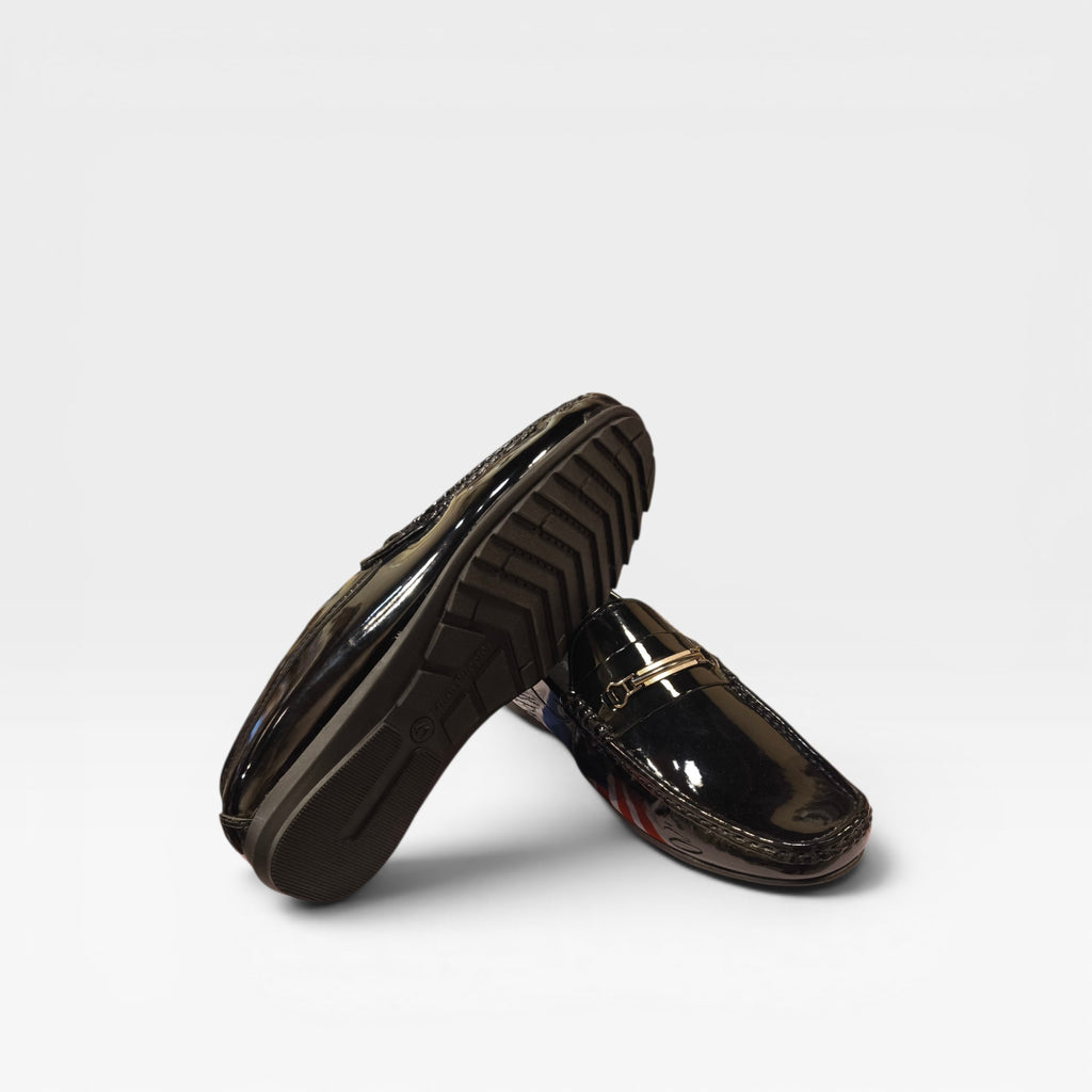 Hushpuppies Patent Moccasin-Richi