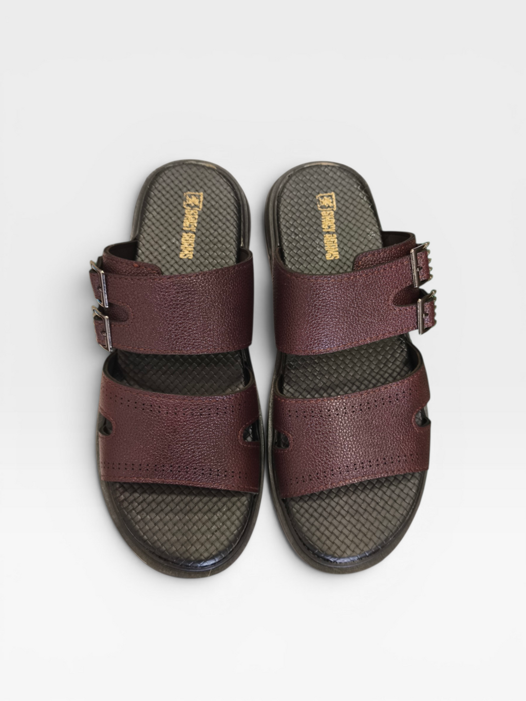 Double Buckle Slippers-W517