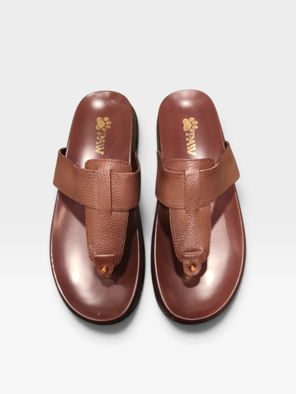 Paw Kolhapuri Leather Slippers -k2625