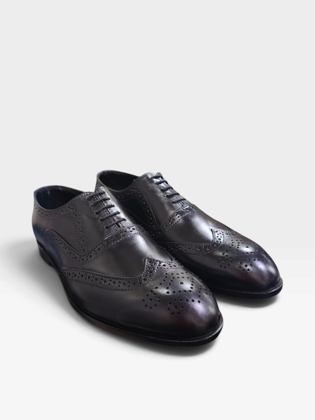 StacyAdams Hand Crafted Brogue Leather Shoes-S9243