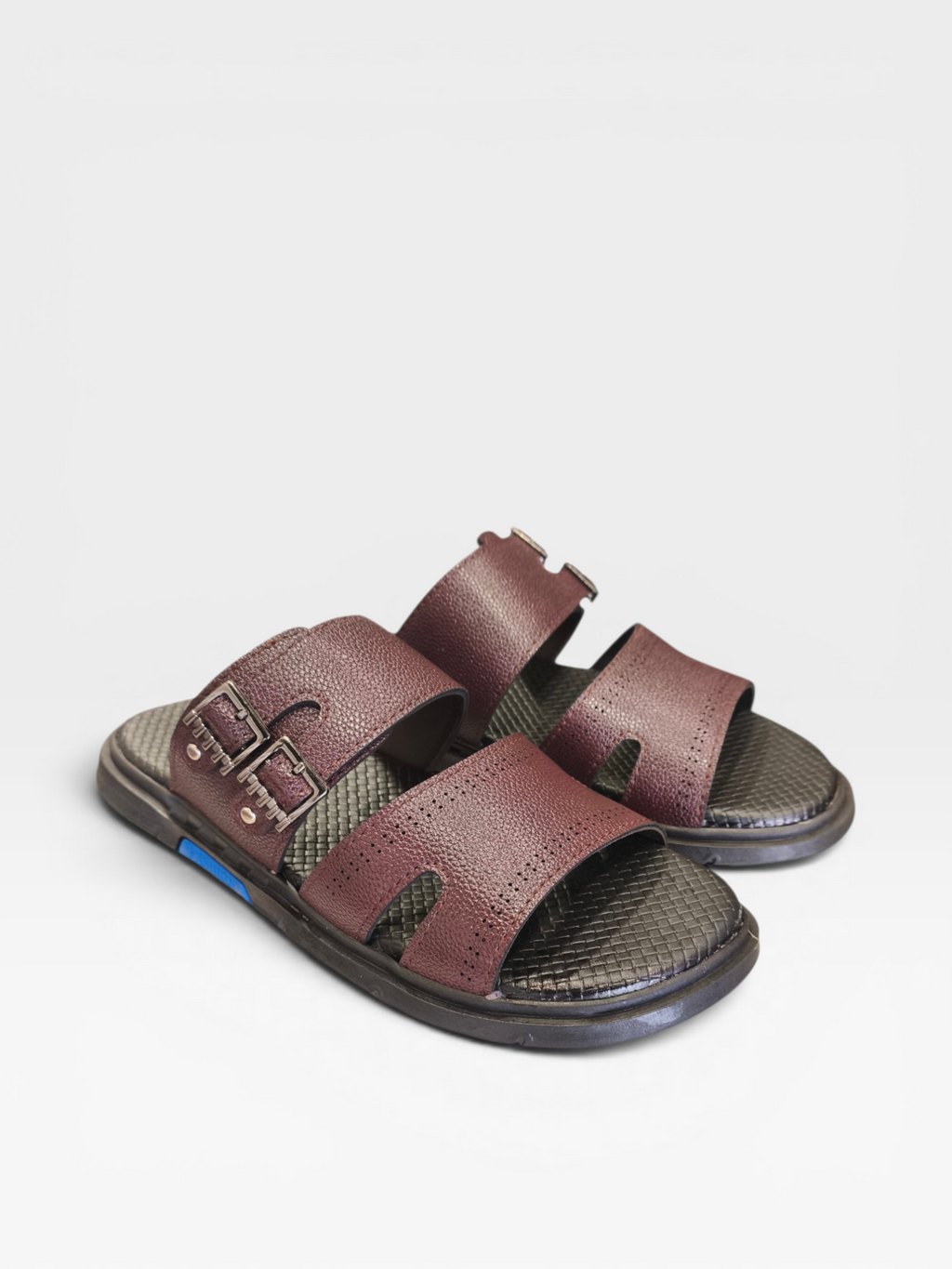 Double Buckle Slippers-W517