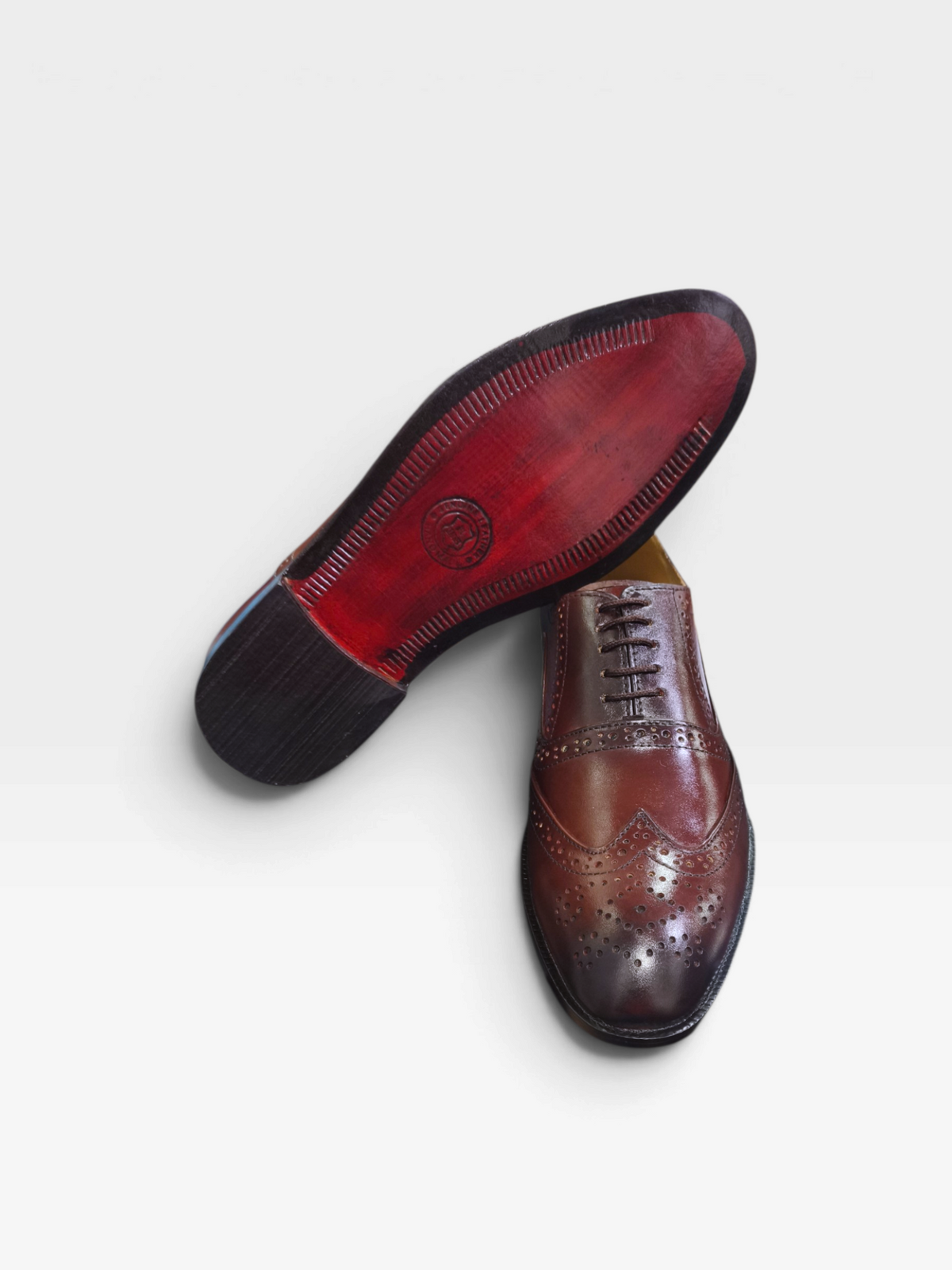 StacyAdams Hand Crafted Brogue Leather Shoes-S9243