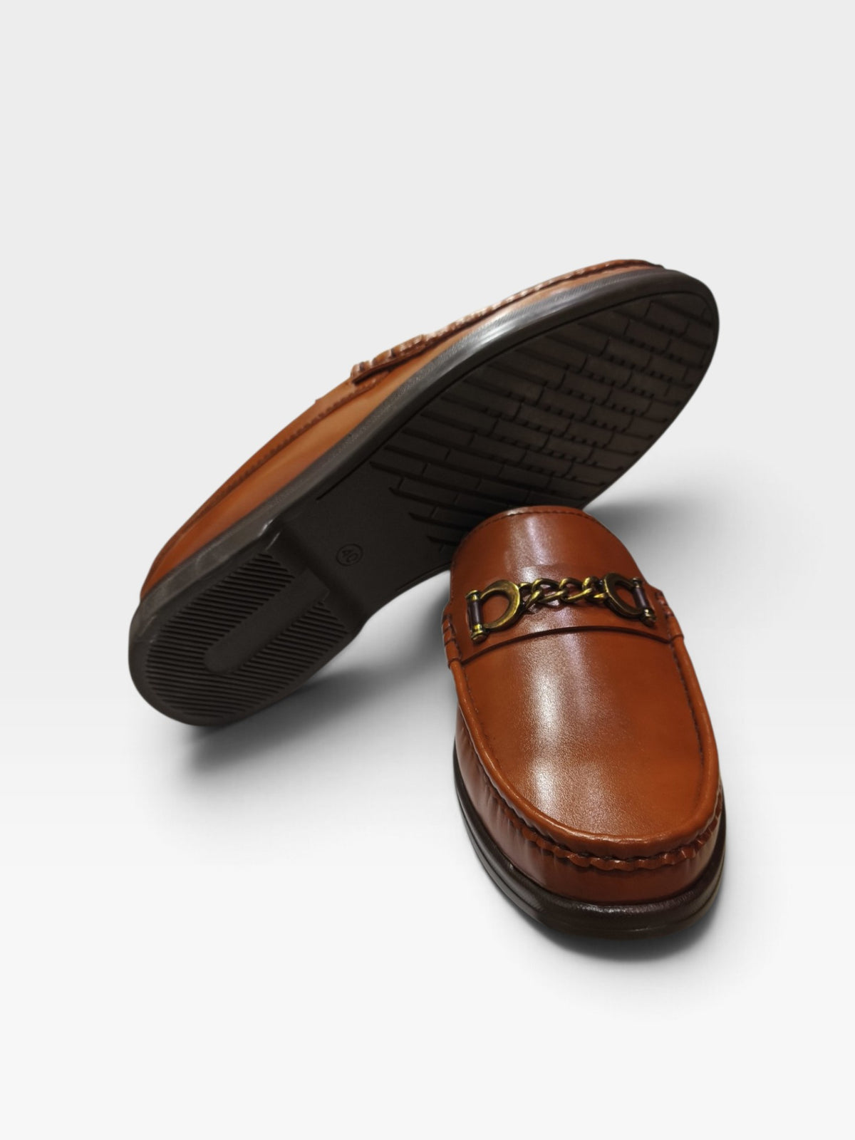 Horsebit Patina Finish Loafers- W1770