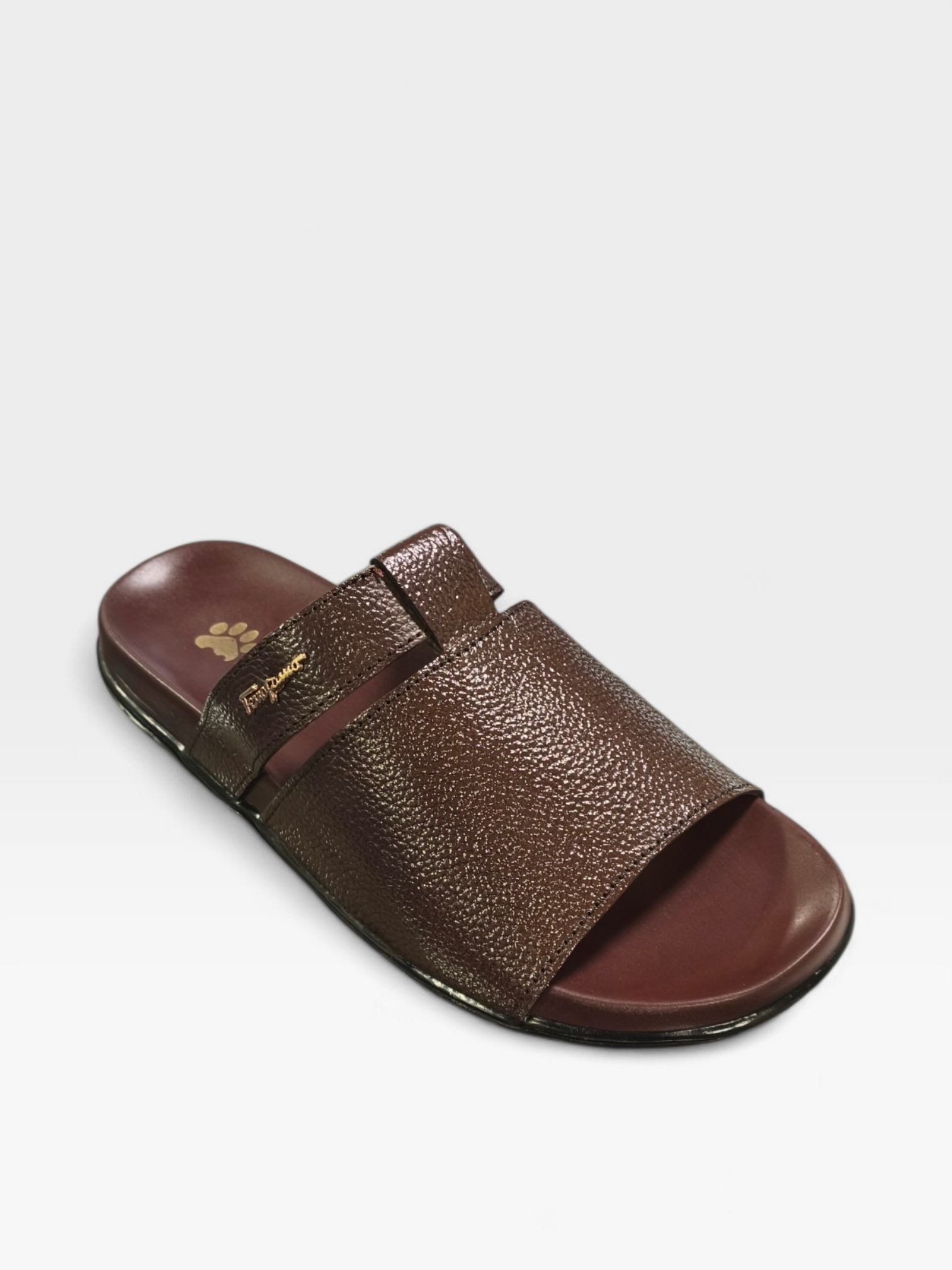 PAW LEATHER SLIPPERS