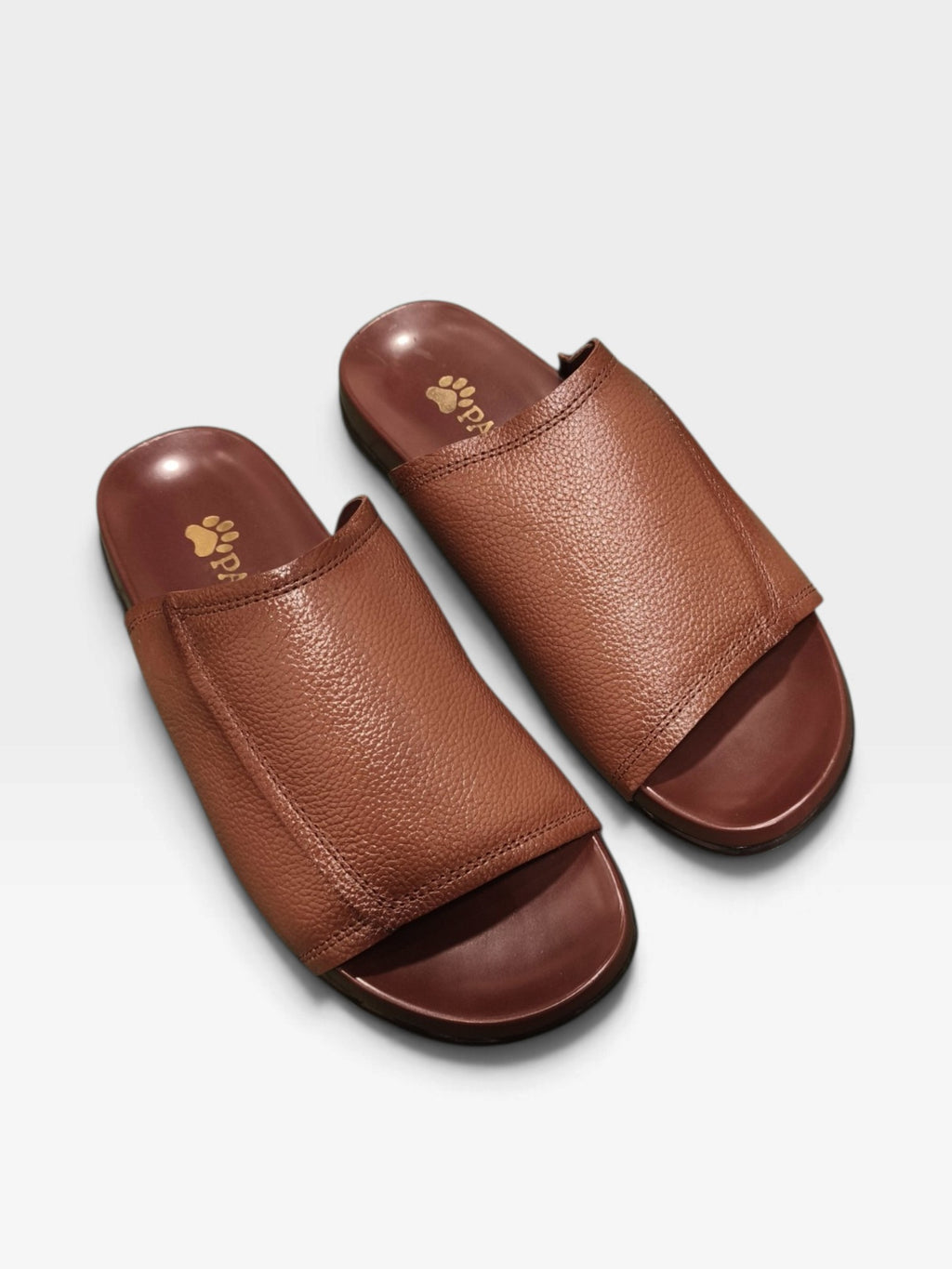 Paw Leather Slippers -K3906