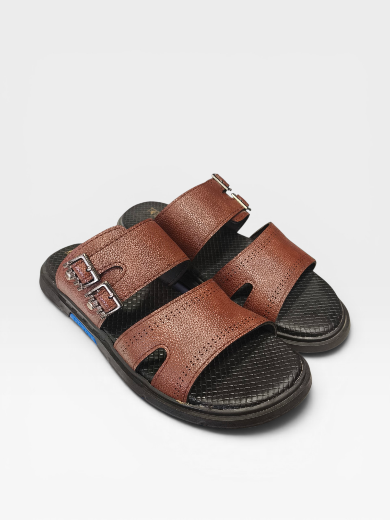 Double Buckle Slippers-W517