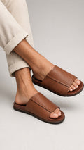 Paw Leather Slippers -K3906