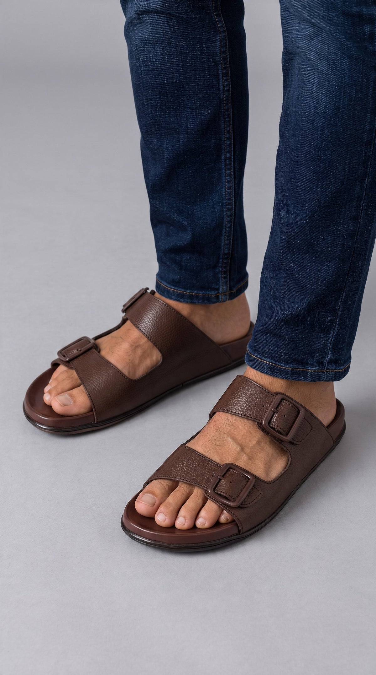 PAW Double Buckle Slippers-K2615