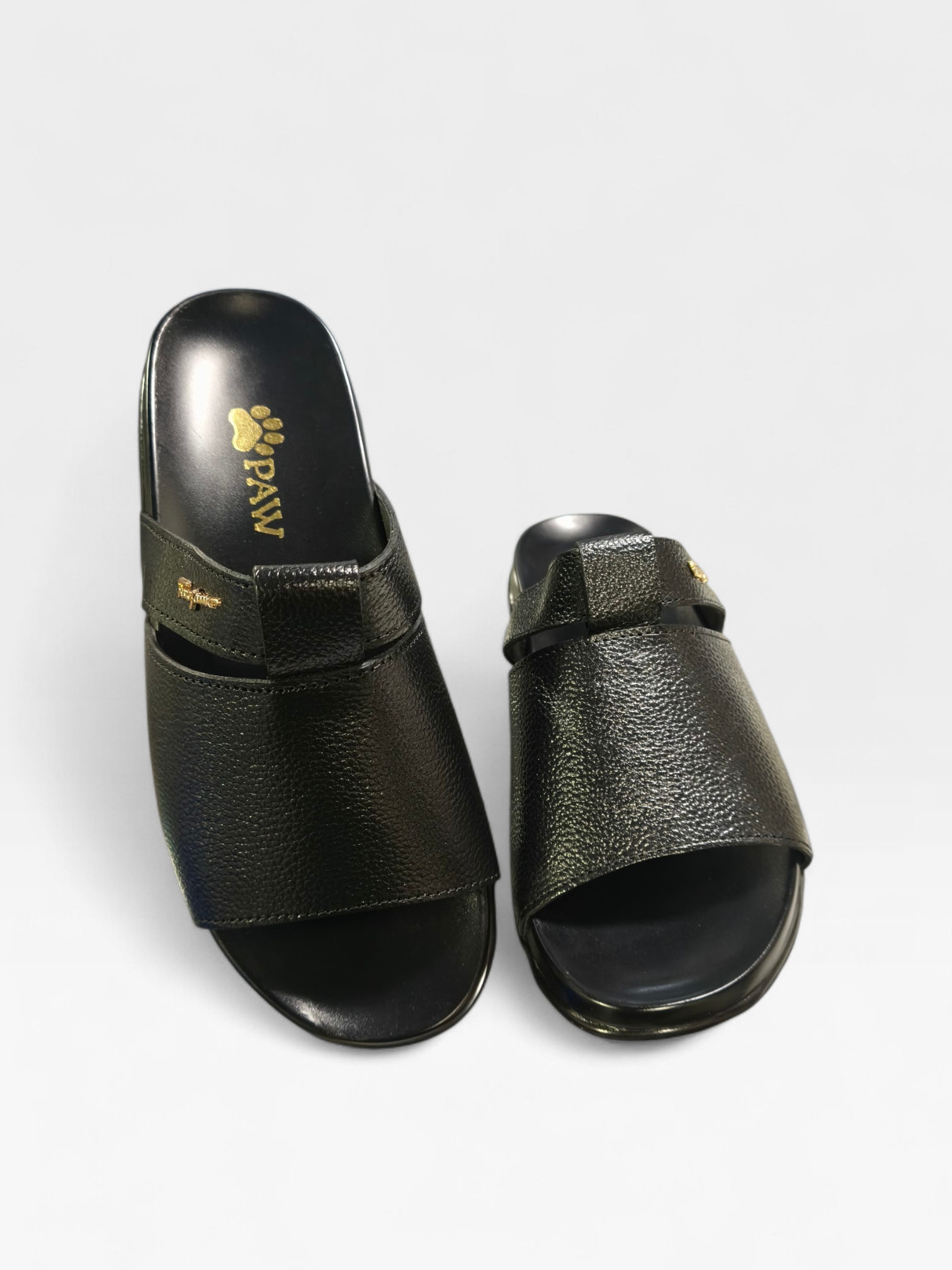 PAW LEATHER SLIPPERS