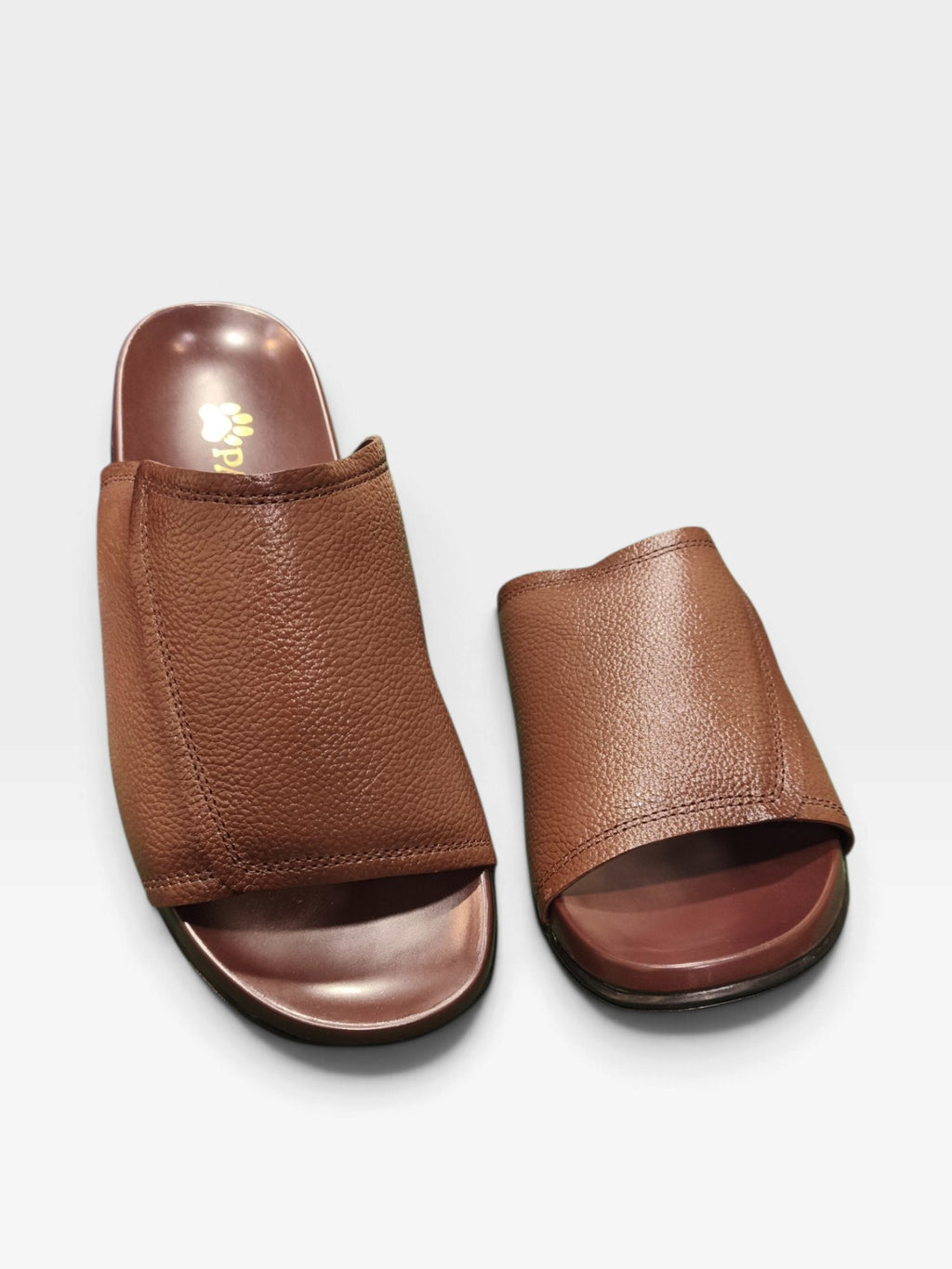 Paw Leather Slippers -K3906