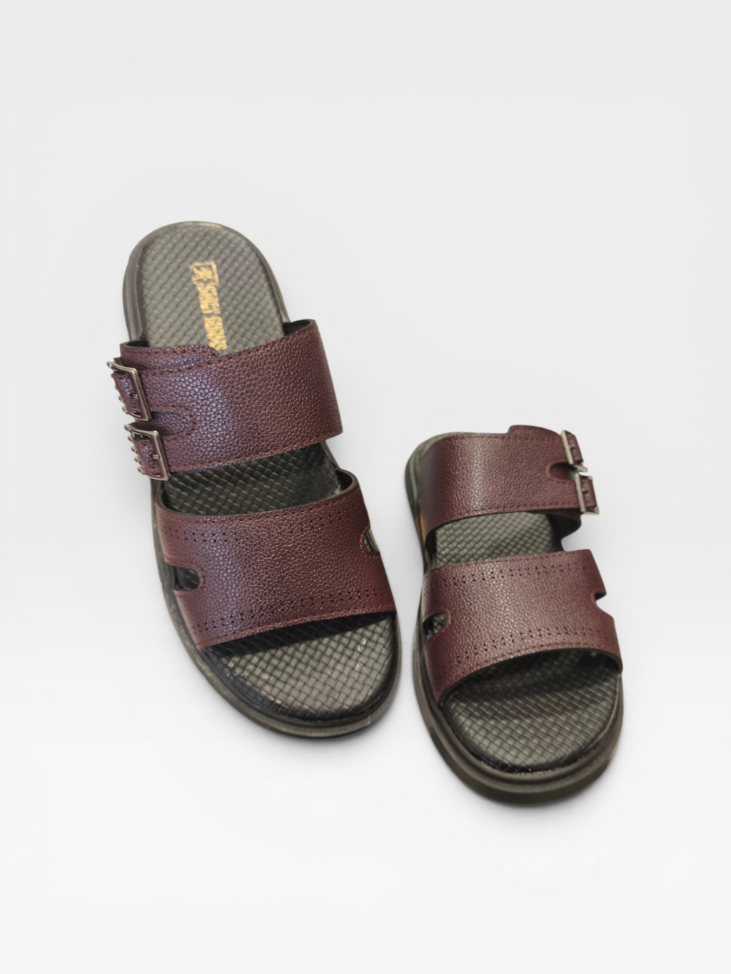 Double Buckle Slippers-W517