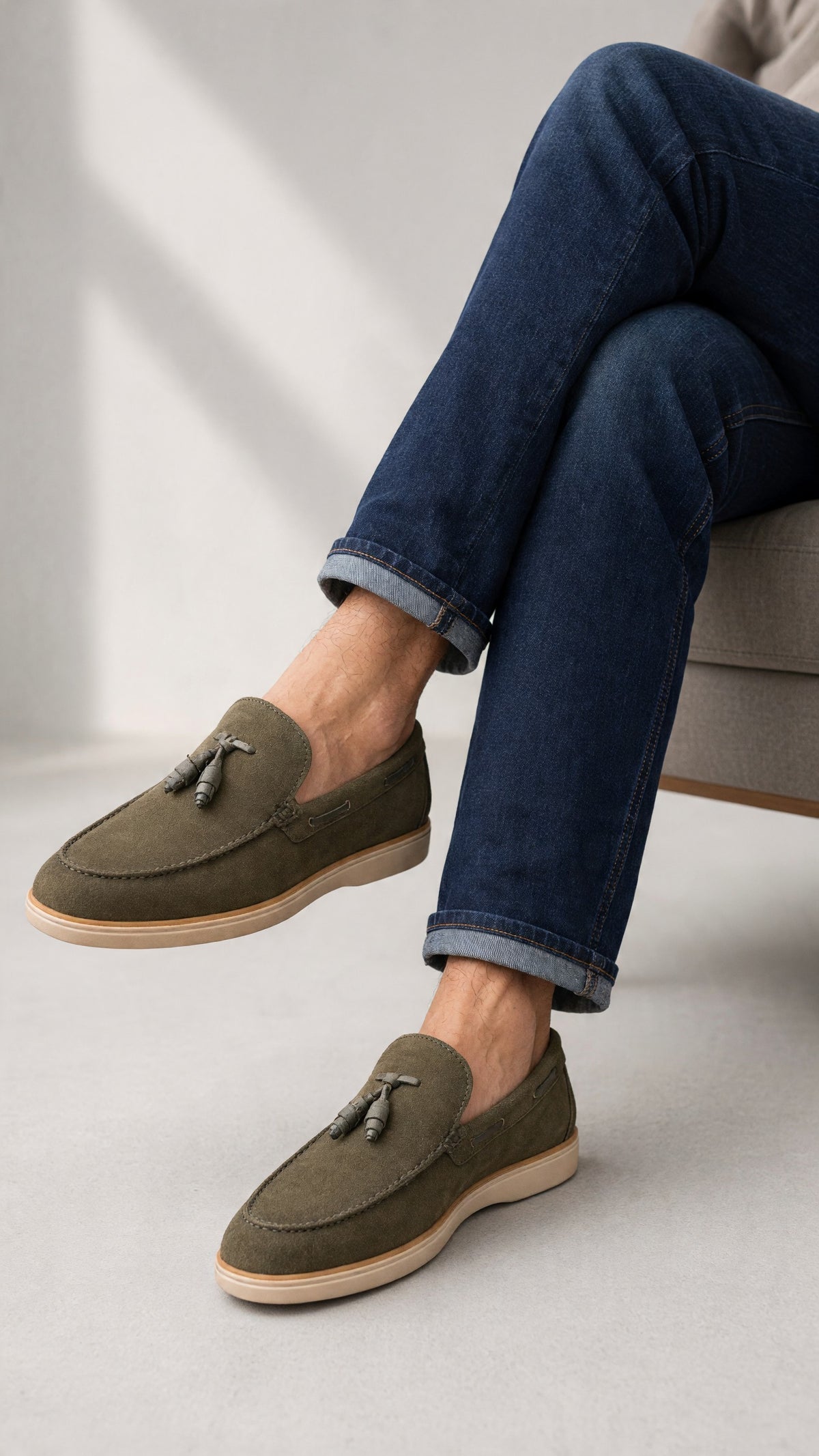 Chatham Suede Tassel Loafers-k89014