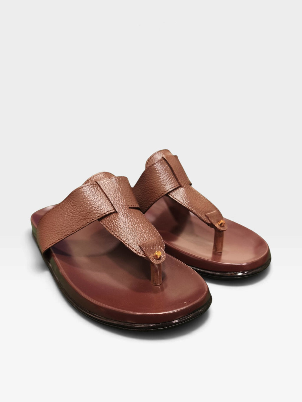 Paw Kolhapuri Leather Slippers -k2625
