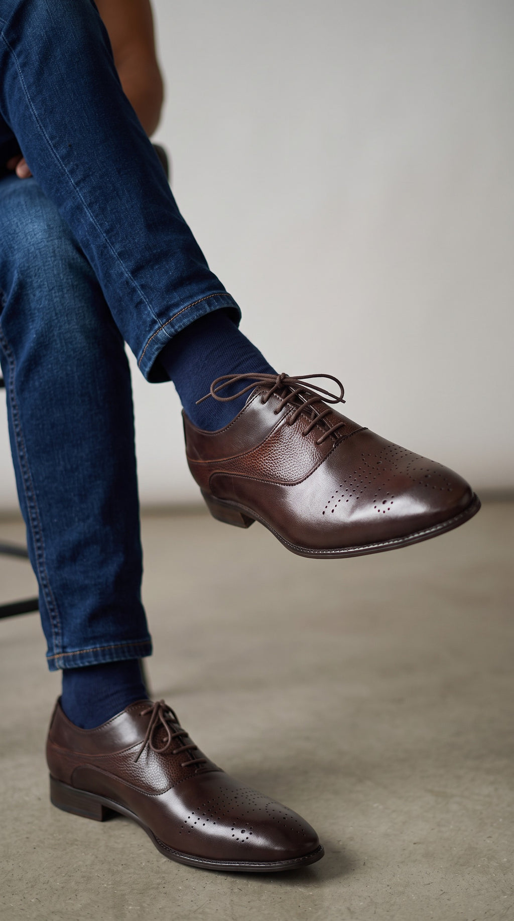 Desole Semi Brogue Dress Shoes-K70001