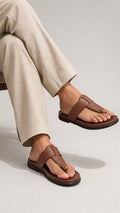 Paw Kolhapuri Leather Slippers -k2625