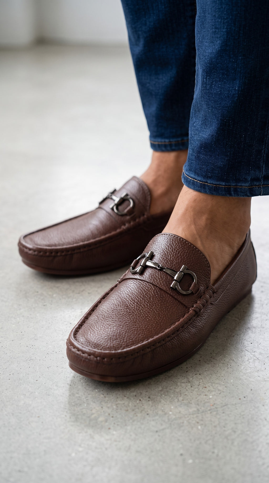 "Paw" Medicated Leather Loafers-P2083