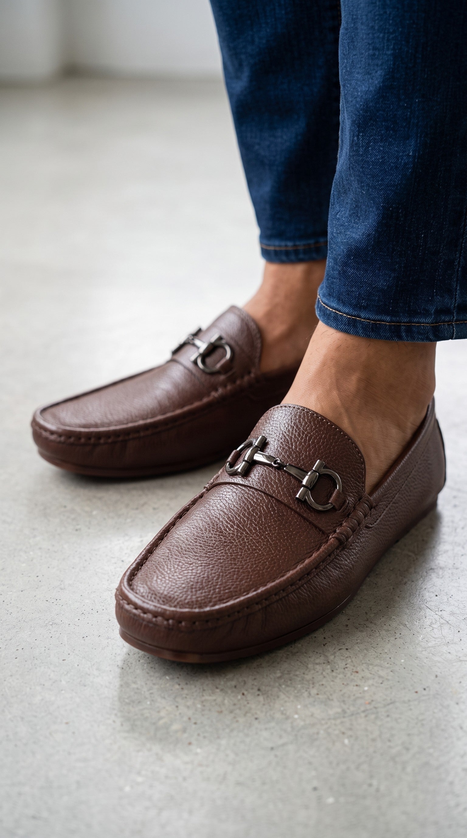 "Paw" Medicated Leather Loafers-P2083