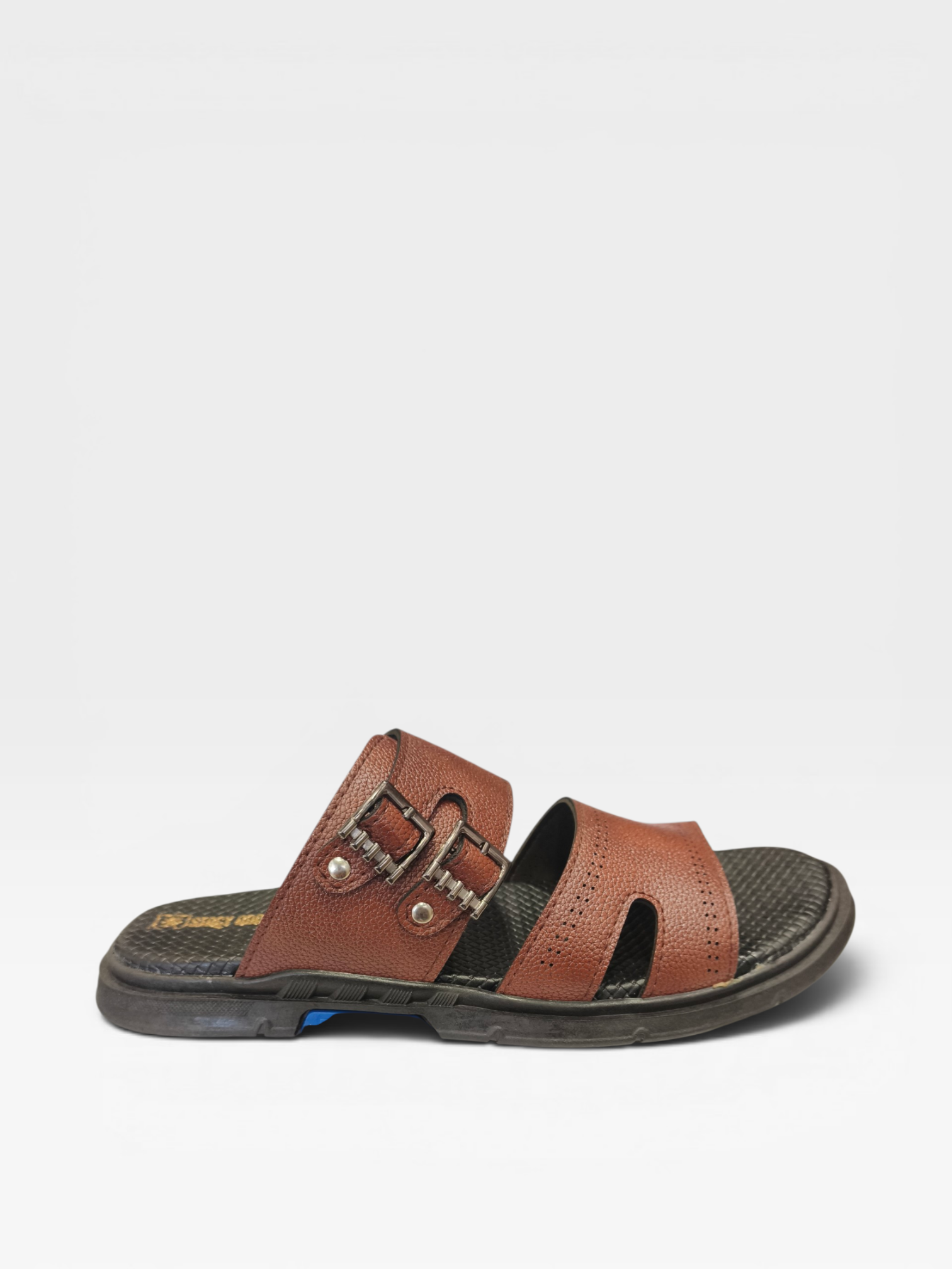Double Buckle Slippers-W517