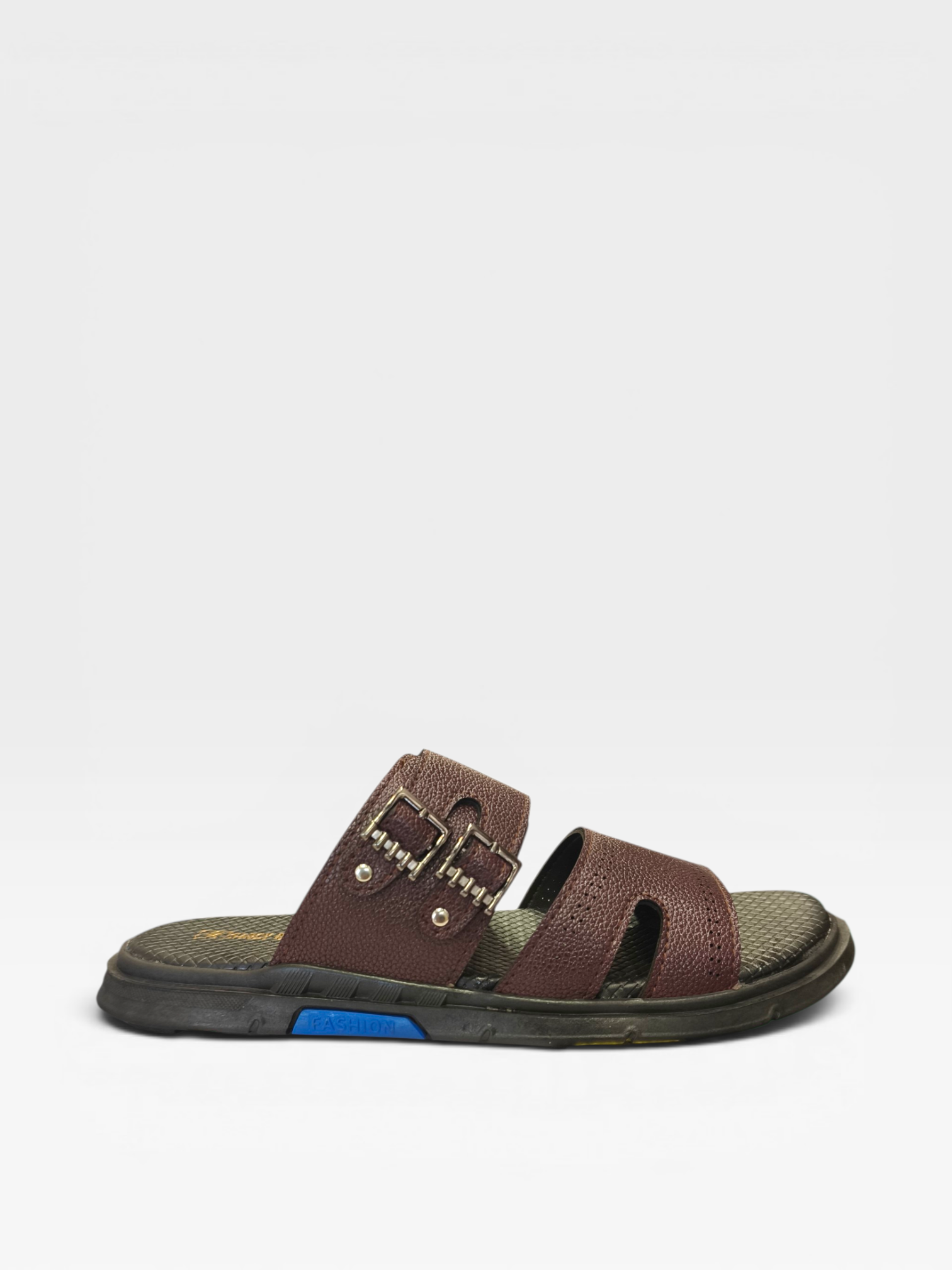 Double Buckle Slippers-W517