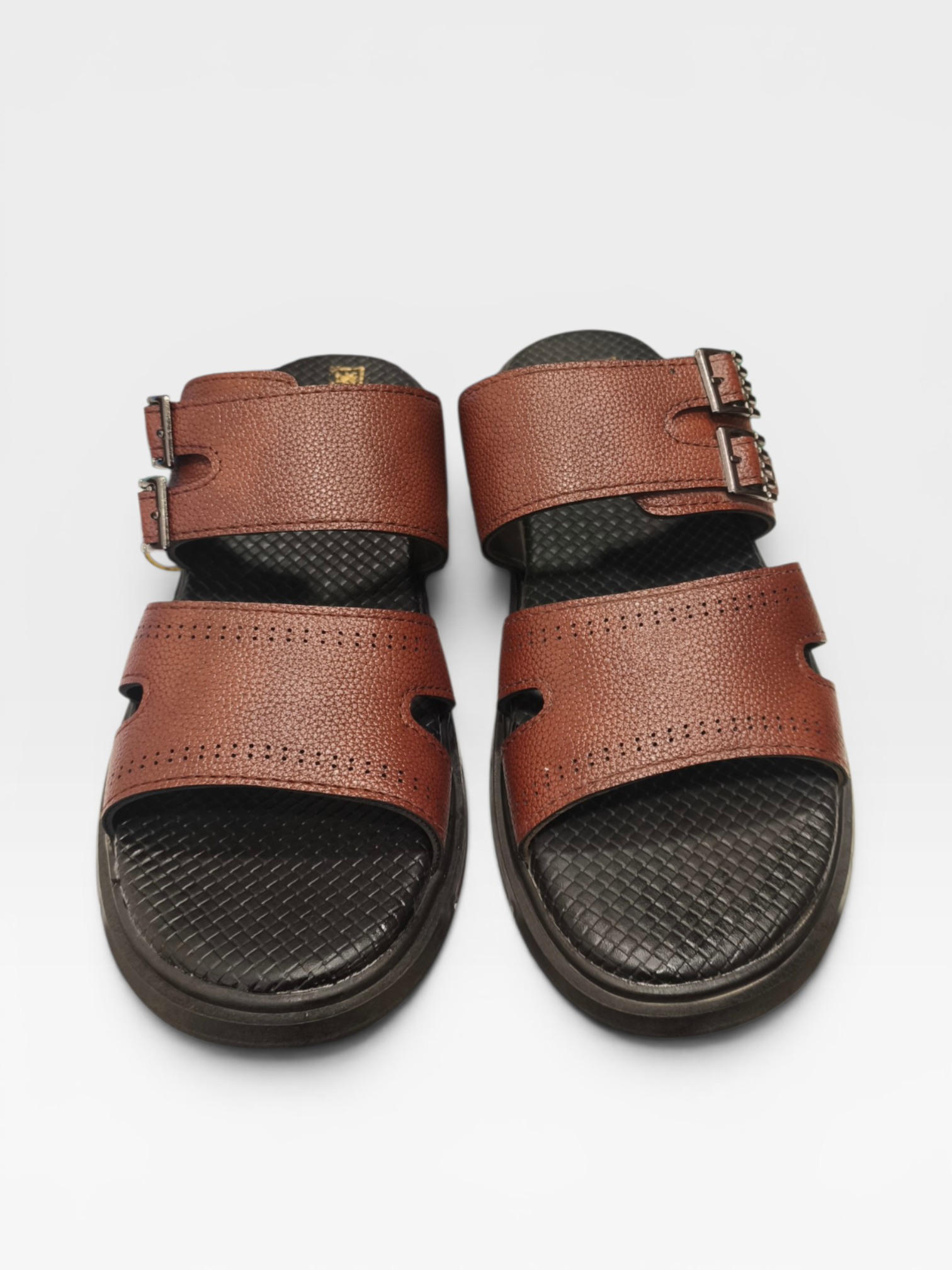 Double Buckle Slippers-W517